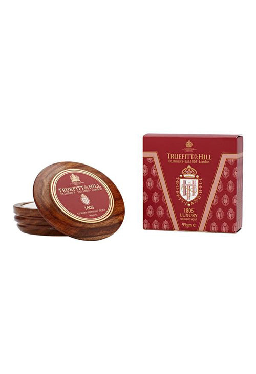 Truefitt & Hill 1805 Luxury Shaving Soap in Wooden Bowl 99g - Orcadia