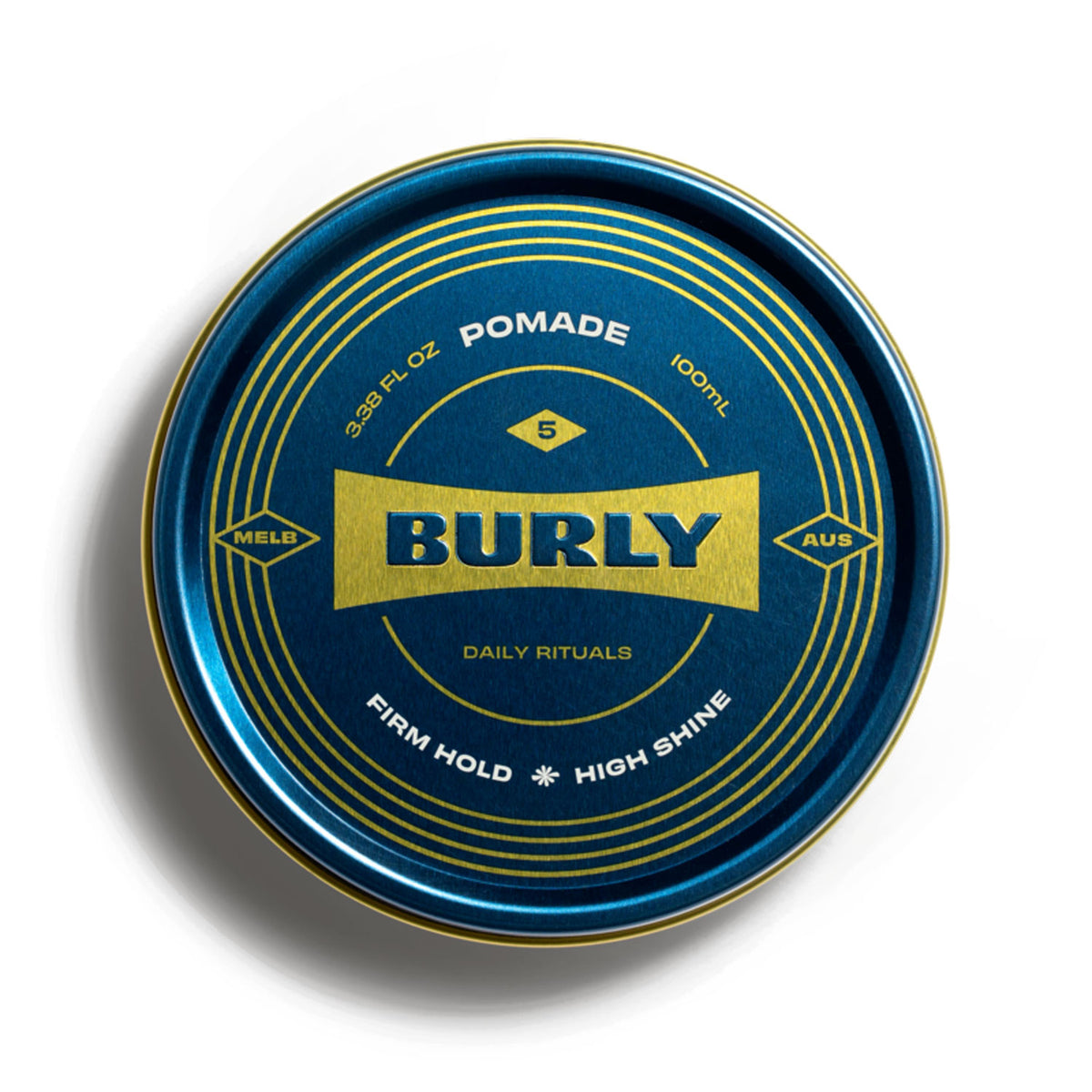 Burly #5 Pomade 100ml | Firm Hold & High Shine - Orcadia