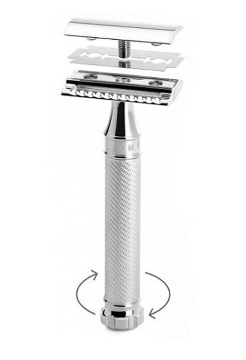 Muhle R89 Twist Traditional Closed Comb Safety Razor - Orcadia