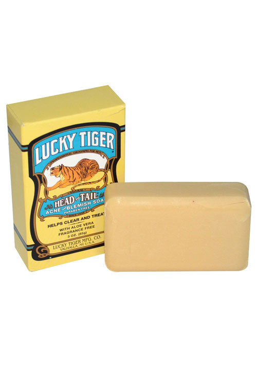 Lucky Tiger Head to Tail Acne & Blemish Soap 80g - Orcadia