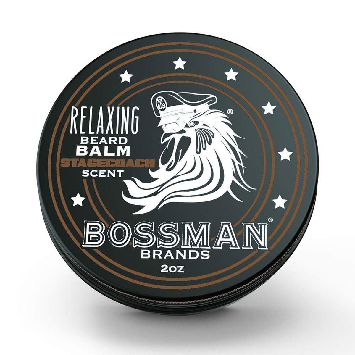 Bossman Relaxing Beard Balm Stagecoach 60ml | Leather, Sweet Tobacco & Bourbon - Orcadia