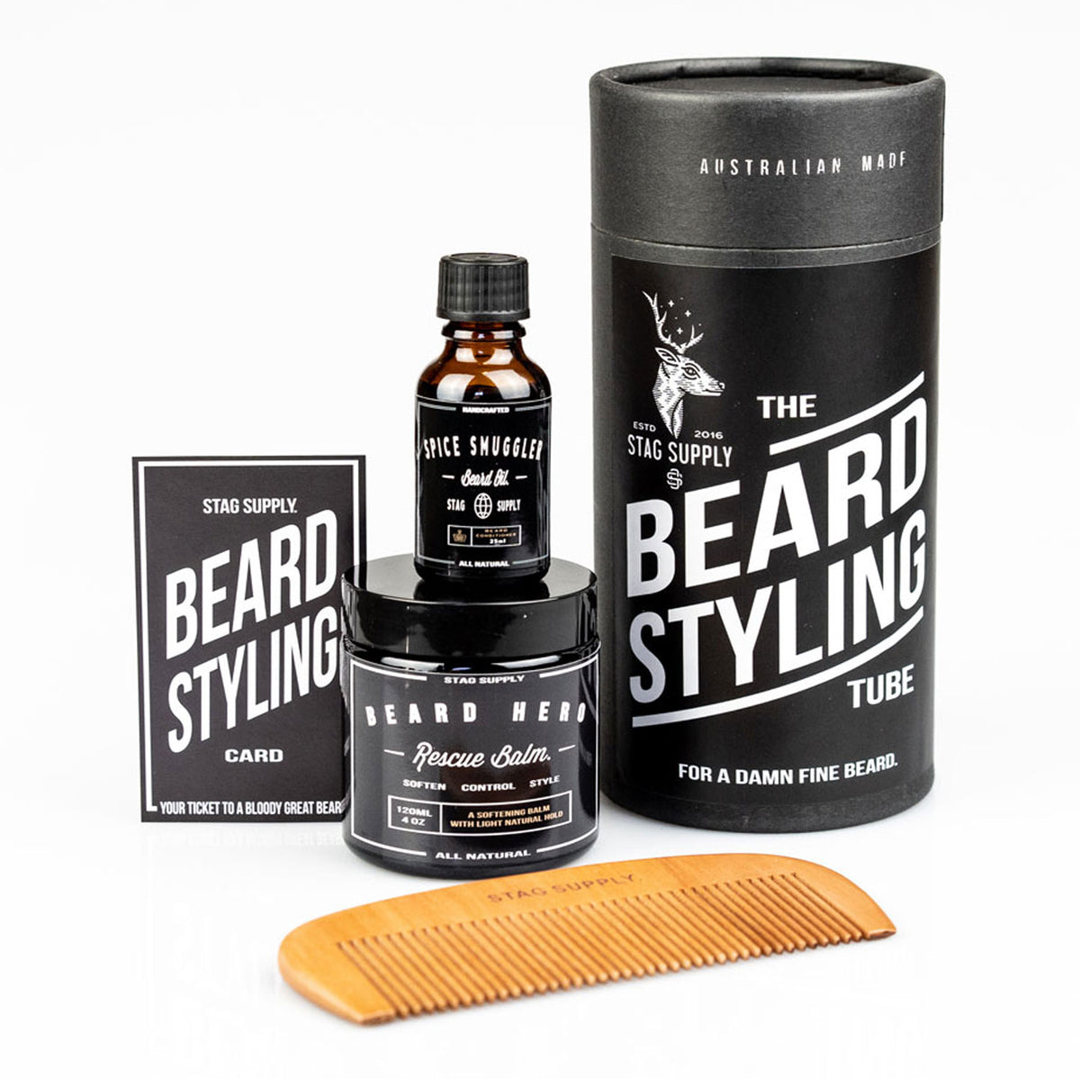 Stag Supply Beard Styling Tube Gift Pack - Orcadia