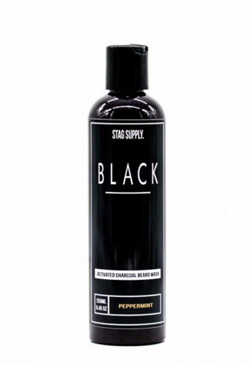 Stag Supply Black Activated Charcoal Beard Wash 250ml - Orcadia