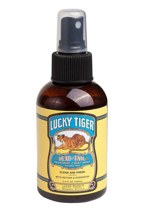 Lucky Tiger Head to Tail Deodorant & Body Spray 100ml - Orcadia
