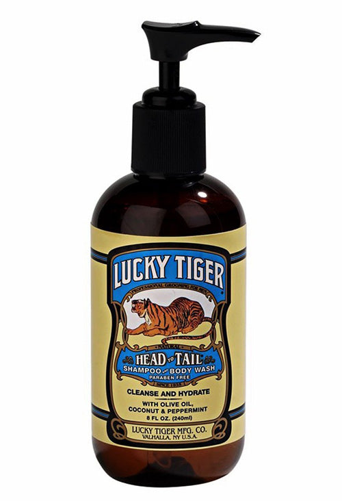 Lucky Tiger Head to Tail Shampoo and Body Wash 235ml - Orcadia