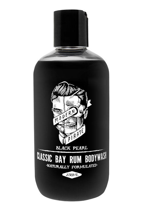 Modern Pirate Black Pearl Classic Bay Rum Body Wash 250ml - Orcadia