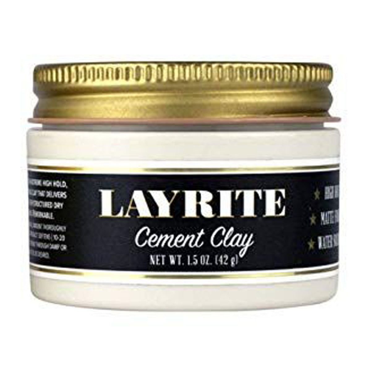 Layrite Cement Hair Clay 42g | Travel Size | Strong Hold Pomade - Orcadia