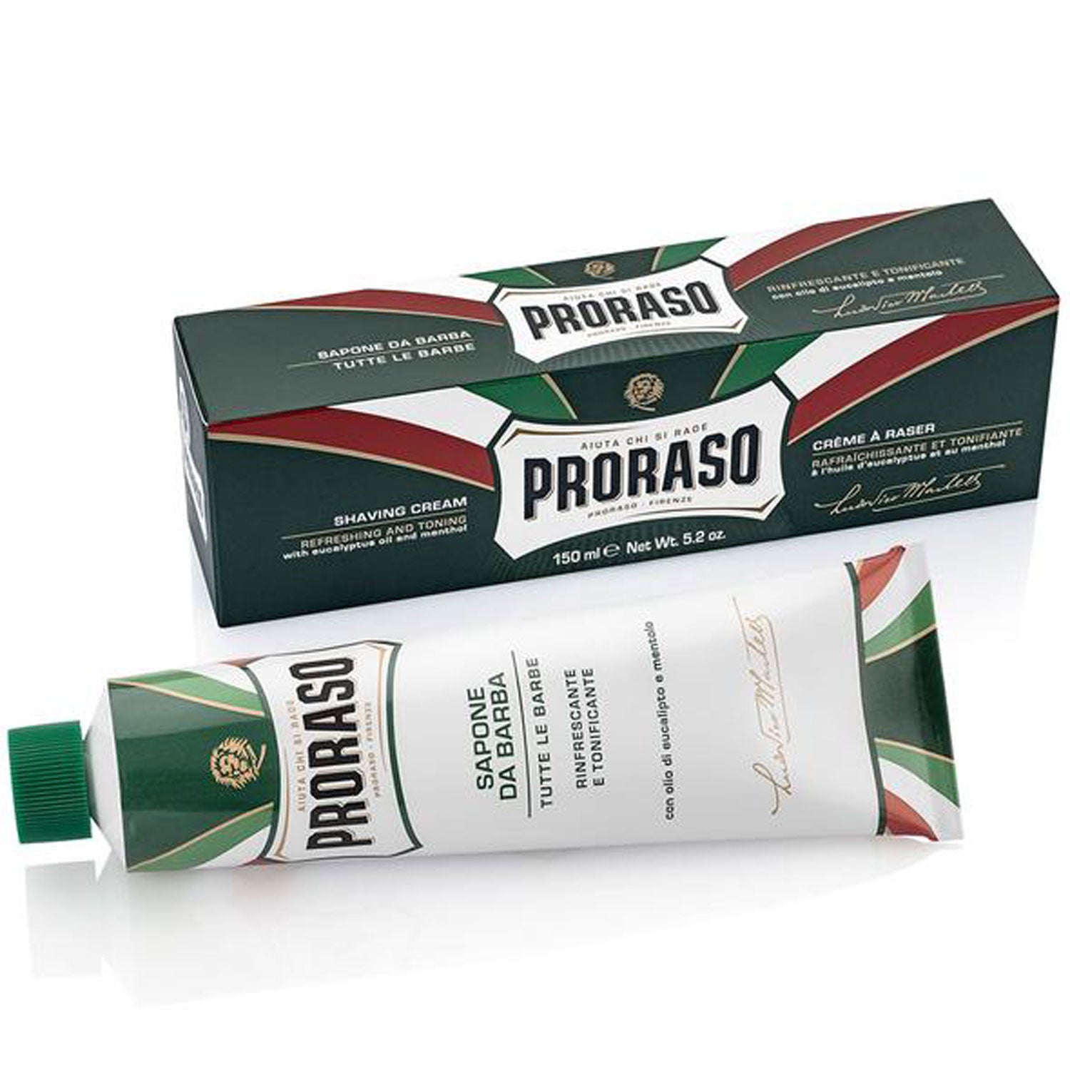 Proraso Eucalyptus & Menthol Refresh Shaving Cream Tube 150ml - Orcadia