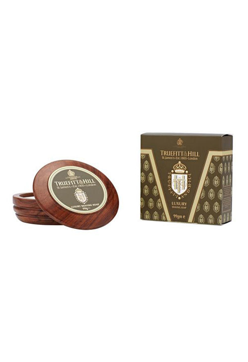Truefitt & Hill Luxury Shaving Soap in Wooden Bowl 99g - Orcadia