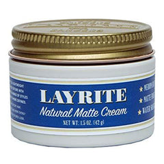 Layrite Natural Matte Cream Pomade 42g | Travel Sized | Medium Hold - Orcadia