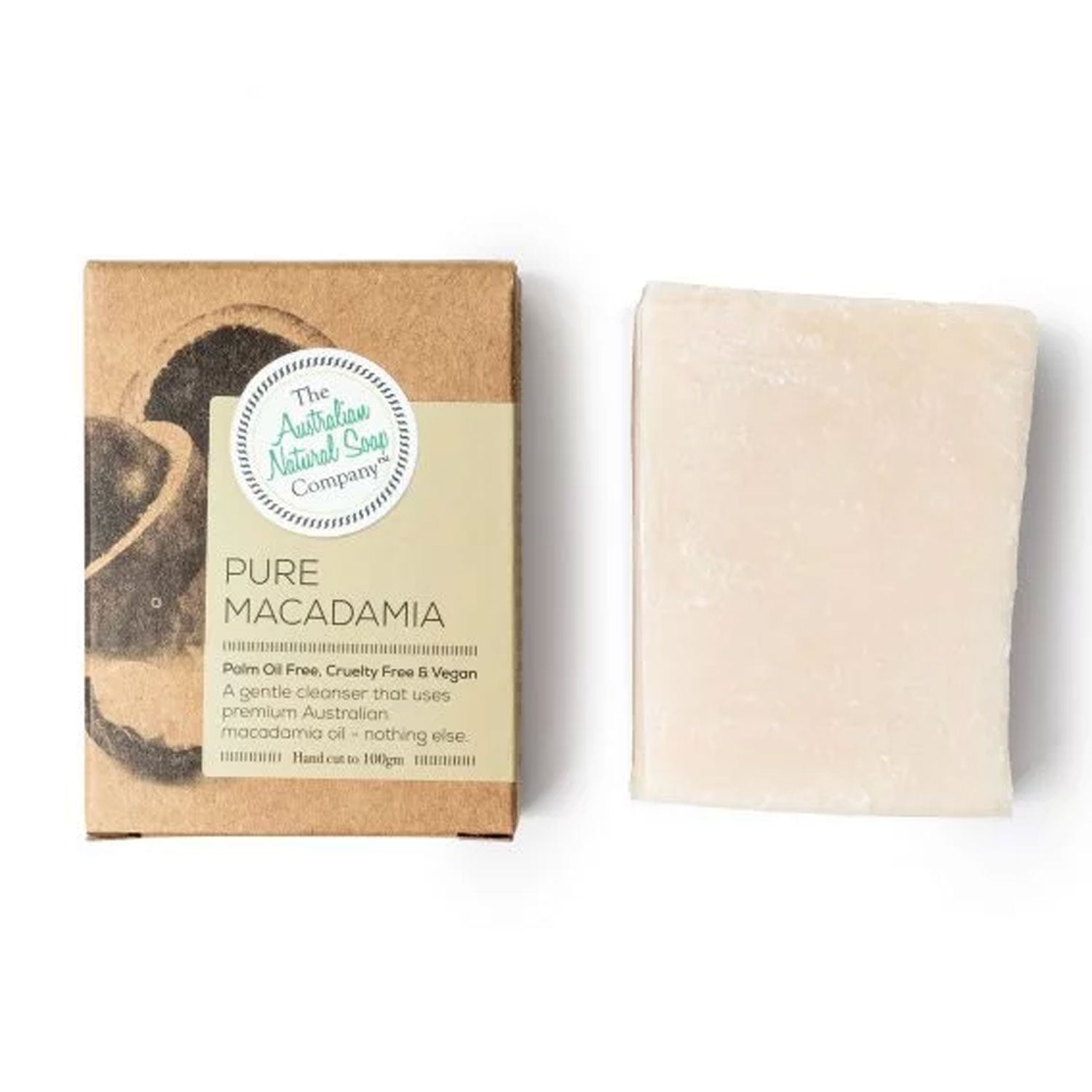 Australian Natural Soap Co - Pure Macadamia Soap 100g - Orcadia