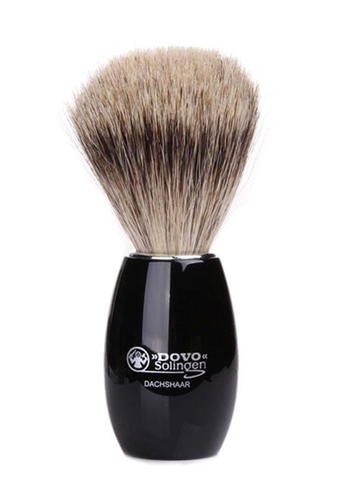 Dovo Solingen Black Acrylic Pure Badger Hair Shaving Brush - Orcadia