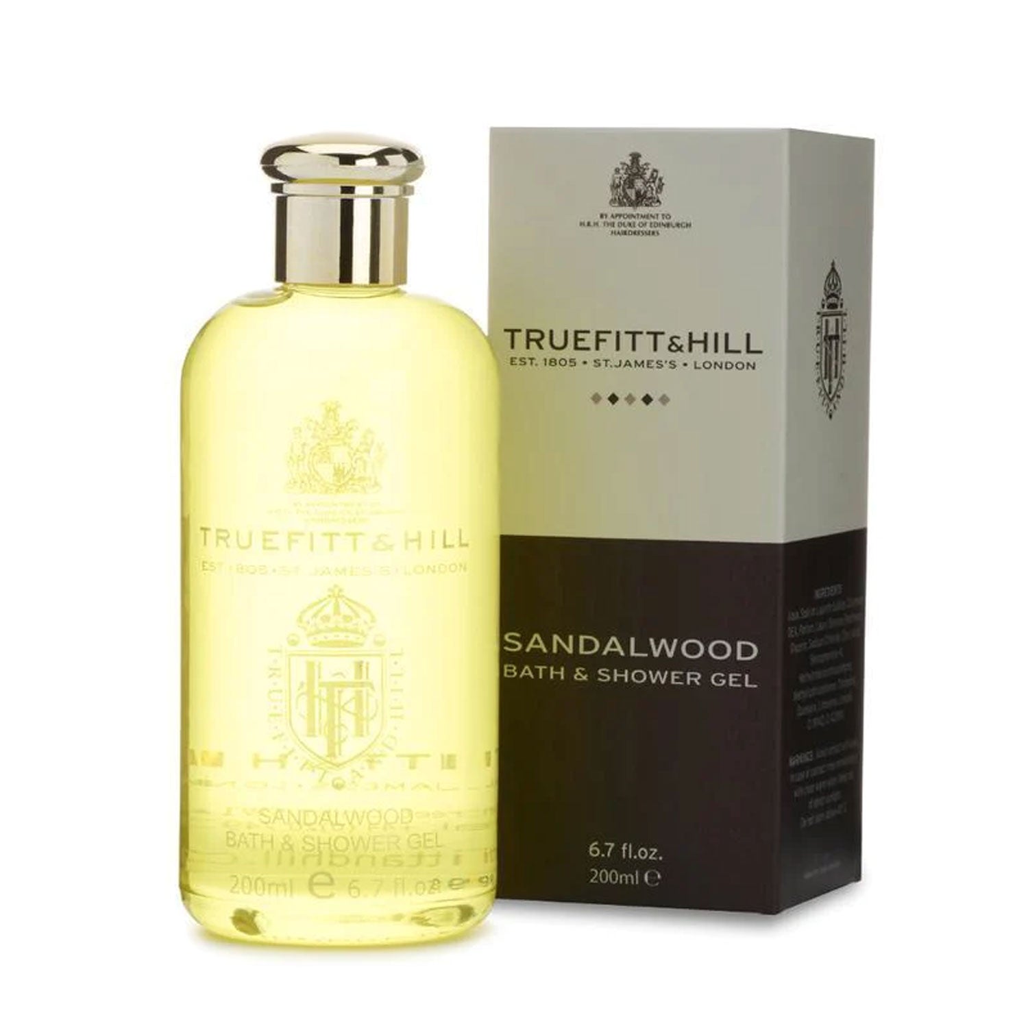 Truefitt & Hill Sandalwood Bath & Shower Gel 200ml - Orcadia