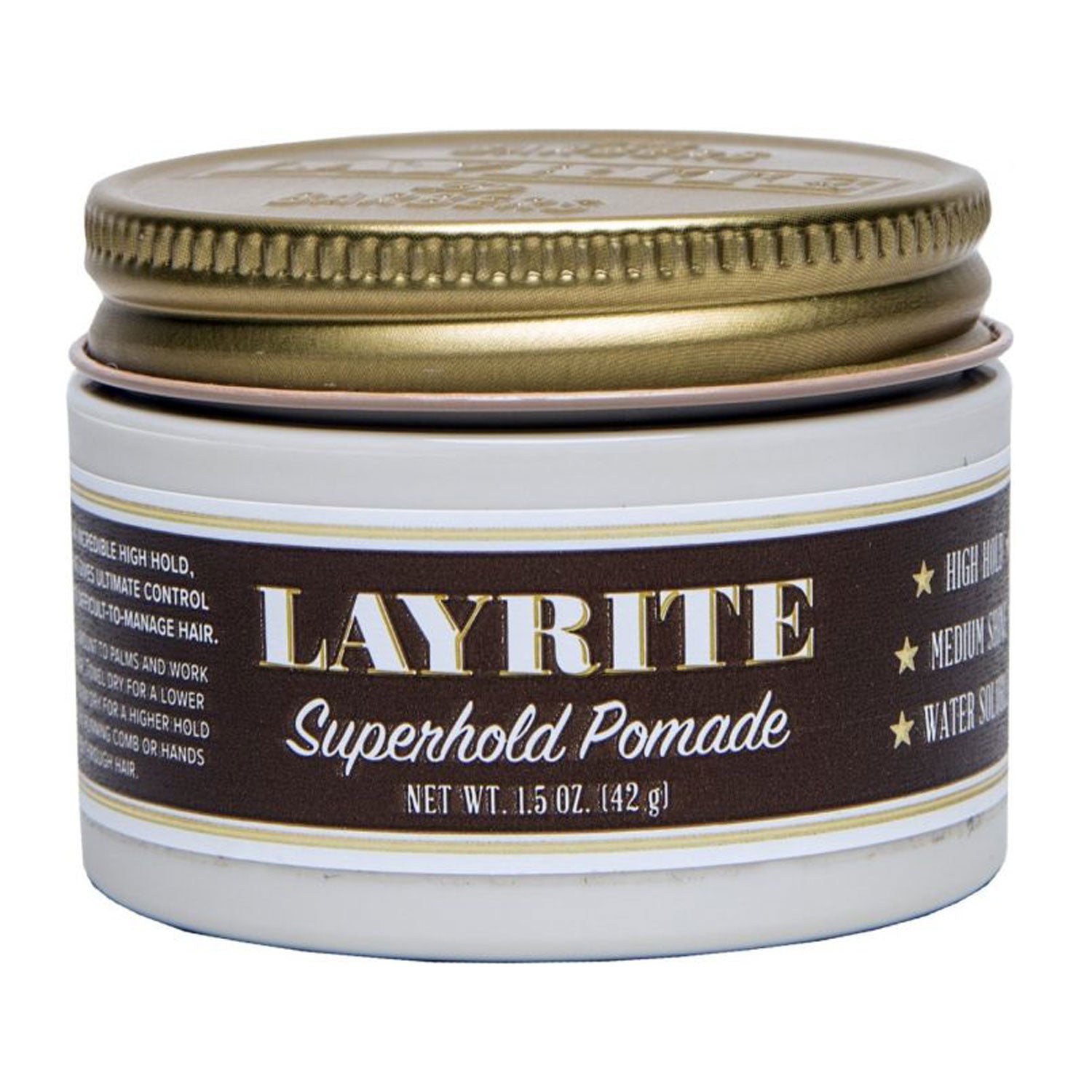 Layrite Superhold Pomade 42g | Travel Sized | Strong Hold Pomade - Orcadia