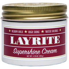 Layrite Supershine Cream 120g | Medium Hold Styling Pomade - Orcadia
