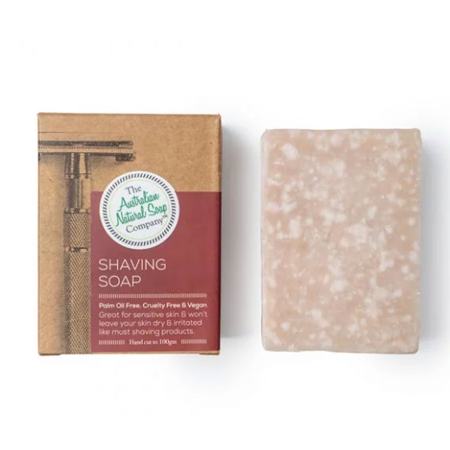 Australian Natural Soap Co - Shaving Soap 100g - Orcadia