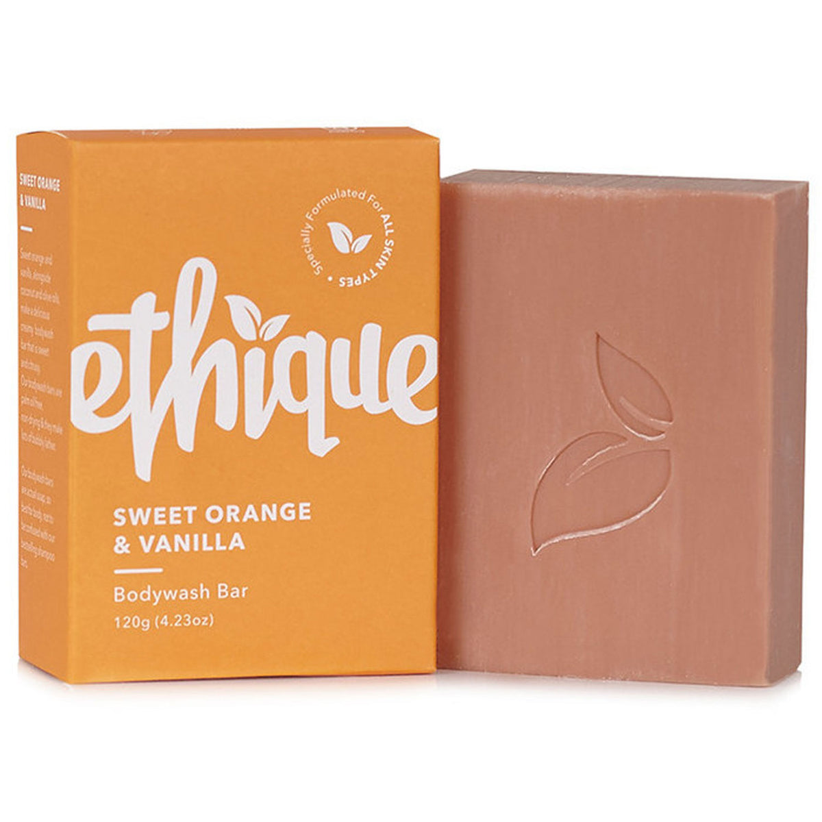 Ethique Sweet Orange & Vanilla Bodywash Bar 120g - Orcadia