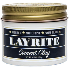 Layrite Cement Hair Clay 120g | Strong Hold Styling Pomade - Orcadia