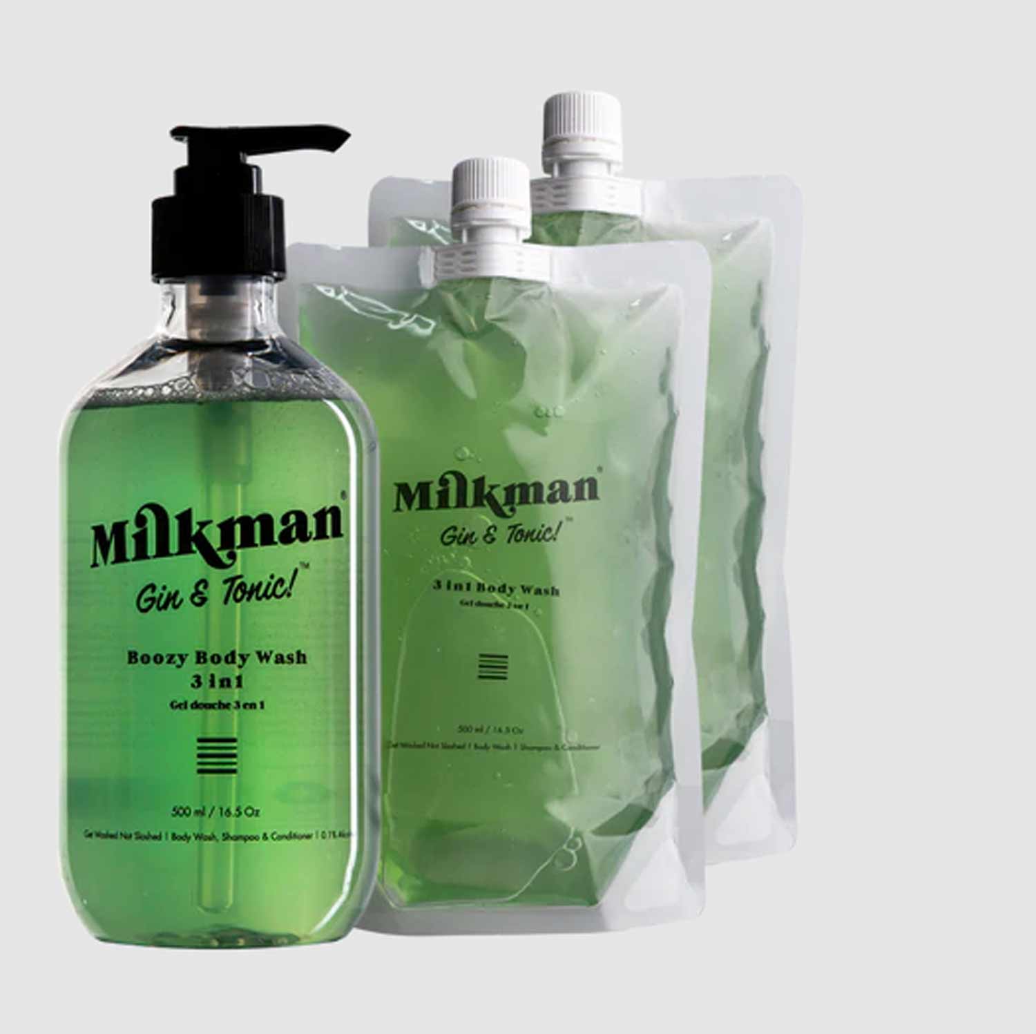 Milkman 3in1 Body Wash Gin & Tonic 500ml - Orcadia