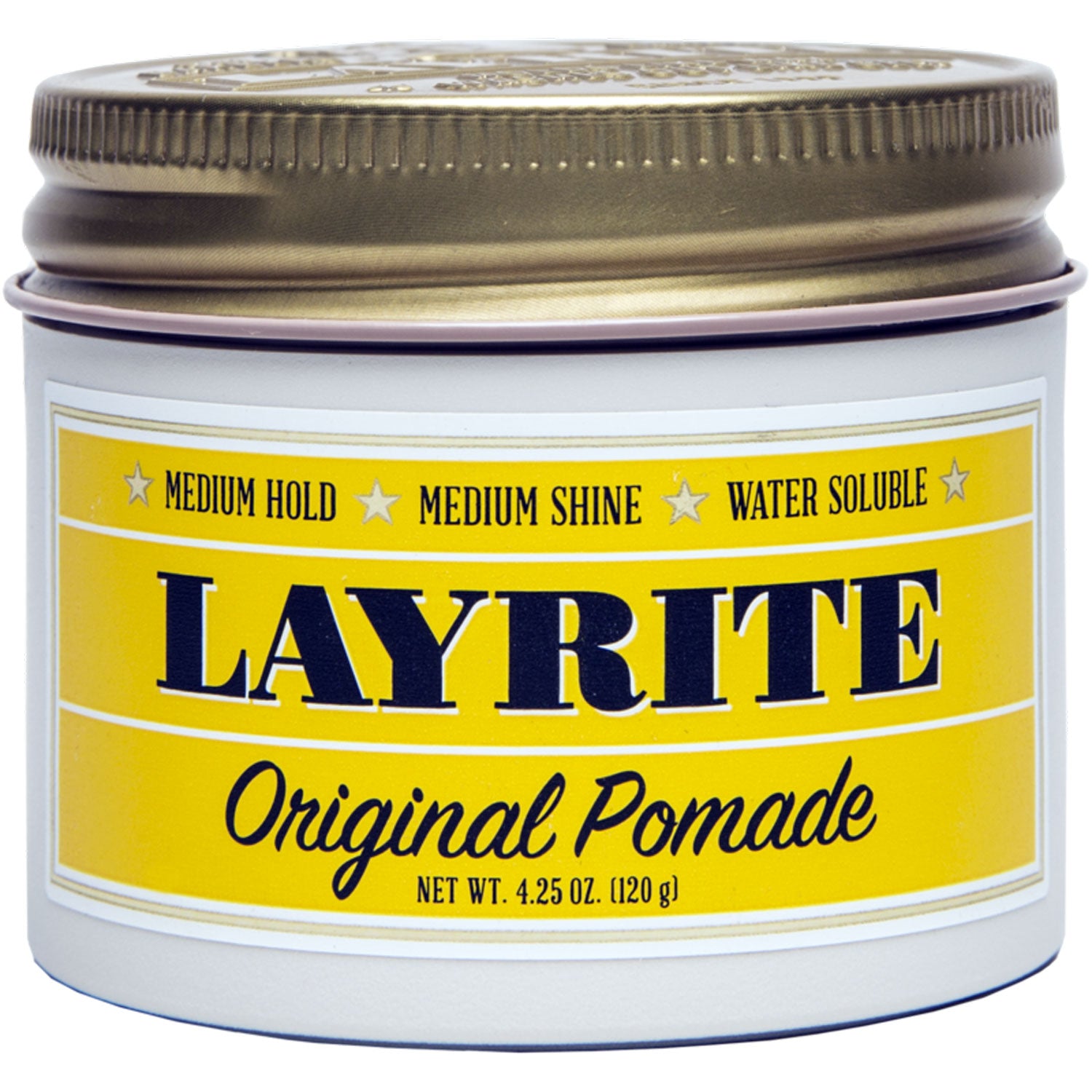 Layrite Original Pomade 120g | Strong Hold Medium Shine Styling Pomade - Orcadia